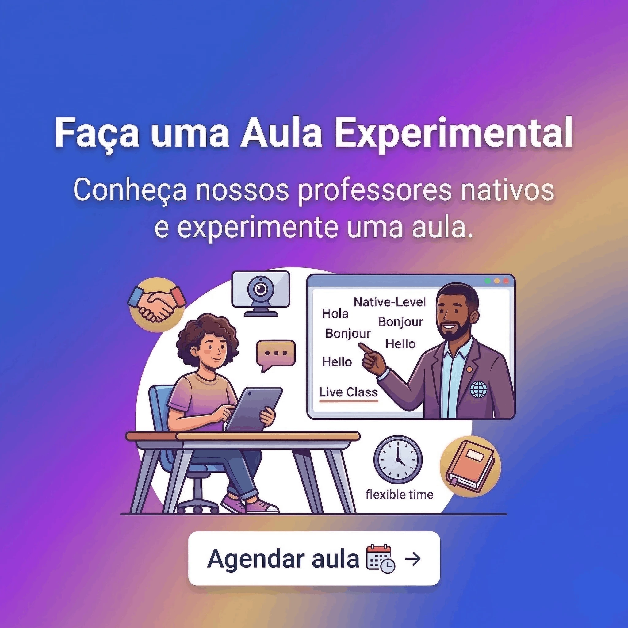 Agendar Aula Lingo4all